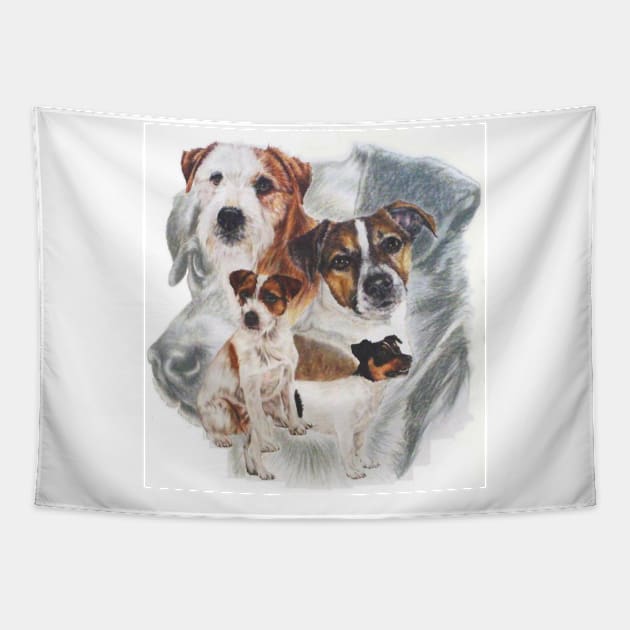 Jack Russell Montage Tapestry by BarbBarcikKeith