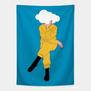 sky-licked statue Tapestry