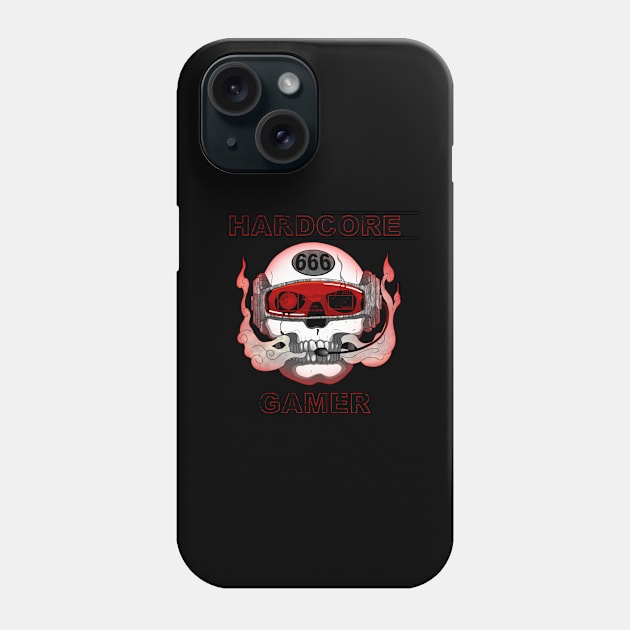 Hardcore Gamer Phone Case by Nogh.art