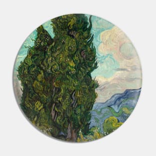 Cypresses by Van Gogh Pin