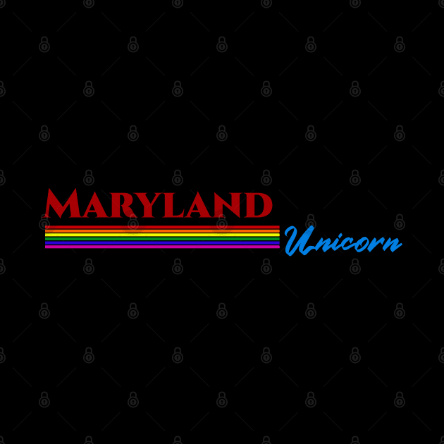 Maryland Unicorn Gift by Easy On Me