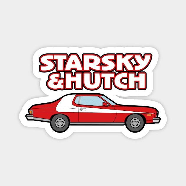 starsky and hutch car Magnet by nataliawinyoto