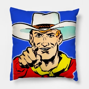 The cowboy summons you Pillow