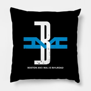 BM Boston Maine Railroad Pillow