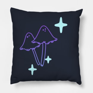 Shrooms and sparkles Pillow