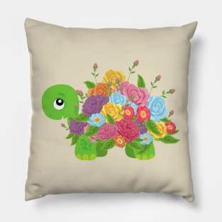 Flower turtle Pillow