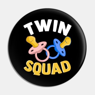 Cute & Funny Twin Squad Twinning Baby Pacifiers Pin