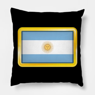 Country Flag of Argentina Pillow