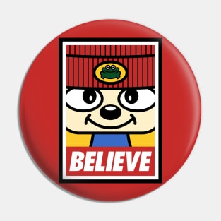 Believe (Parappa Red) Pin