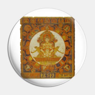 Chandra Thangka Pin