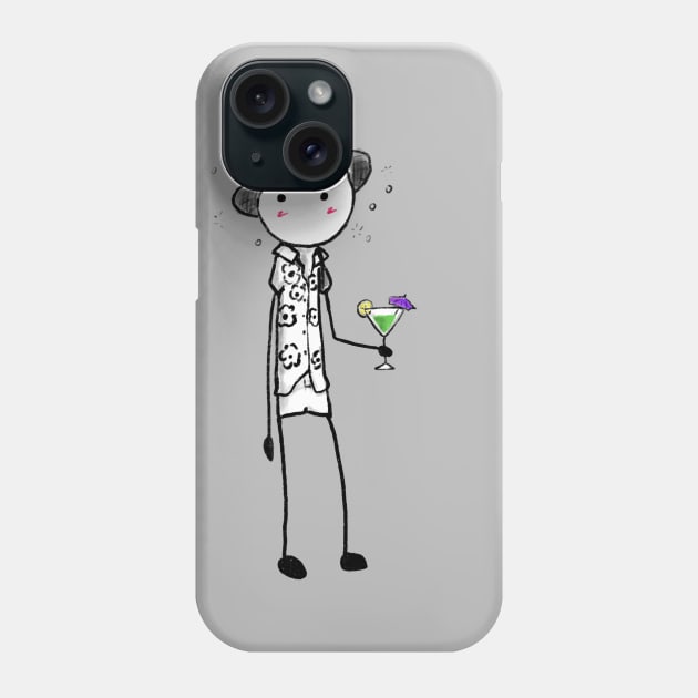 Drinking tourist guy Phone Case by funkysmel