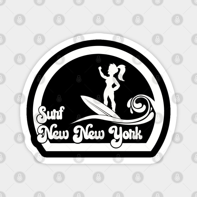 Surf New New York - Leela Magnet by @johnnehill