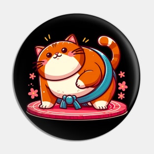 Sumo Cat Pin