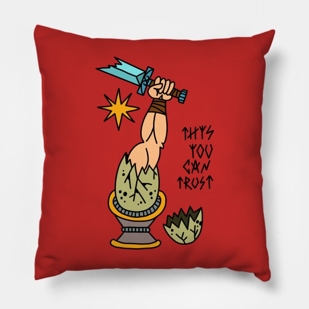 This you can trust Pillow by Ninja Tiger Magic Bringer