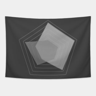Monochrome Pentagons: Harmony in Shades Tapestry