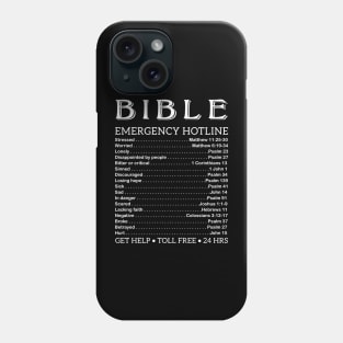 Bible Hotline Numbers for Spiritual Emergency Phone Case