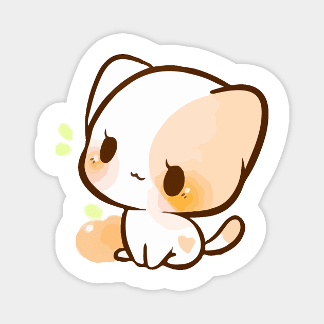 a Chibi Cat cute Chibi Cat Magnet TeePublic