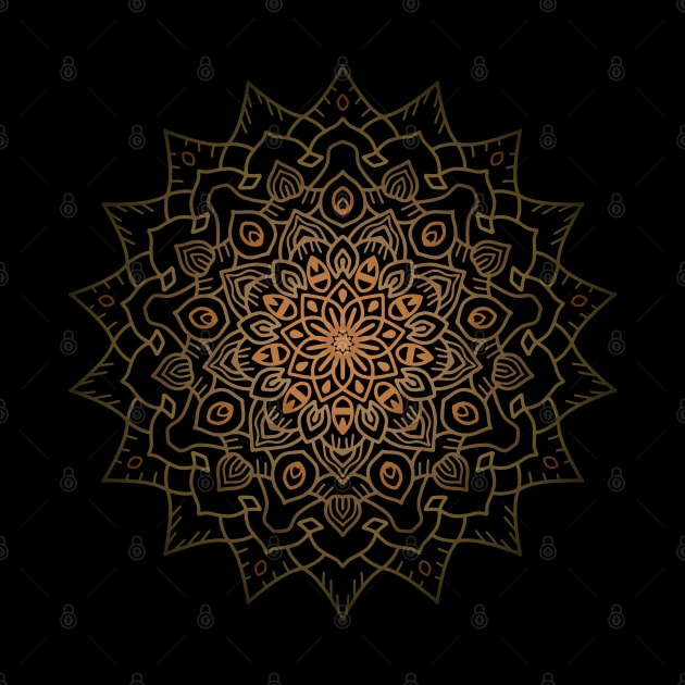 Orange Mandala by FlyingWhale369