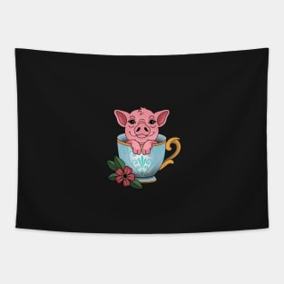 Teacup pig Tapestry