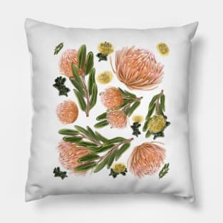 Pincushion Proteas Pillow