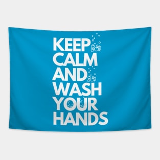 keep calm and wash your hands Tapestry