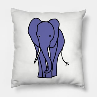 Very Peri Periwinkle Blue Big Elephant Color of the Year 2022 Pillow