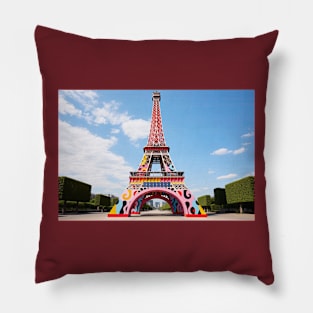 Eiffel Tower popart Pillow