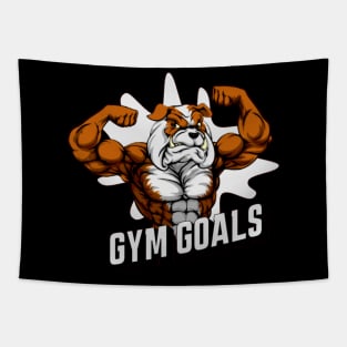 gym goals | gymwear | t-shirt for gym guys Tapestry