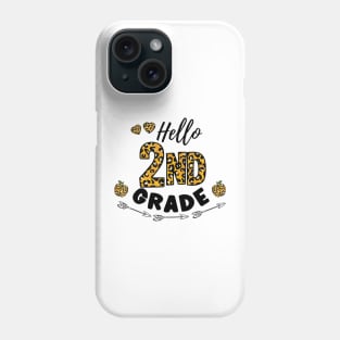 Hello 2nd Grade Leopard Back To School Phone Case