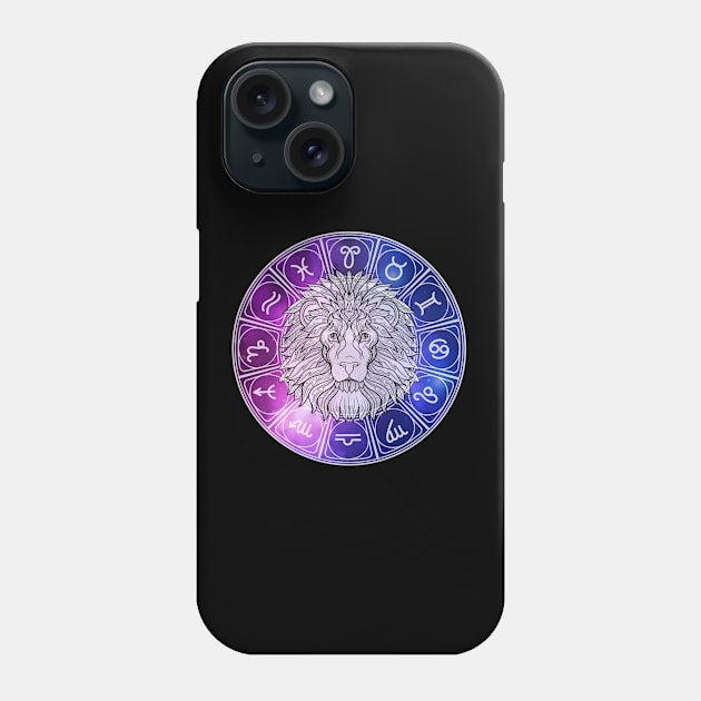 Leo zodiac sign Phone Case by CreativeShirt