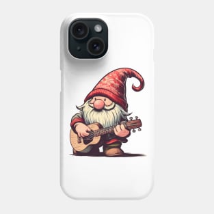 Gnomo navideño con guitarra 2 Phone Case