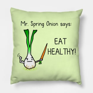 Worried scallion Pillow