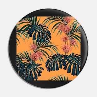 Orange jungle Pin