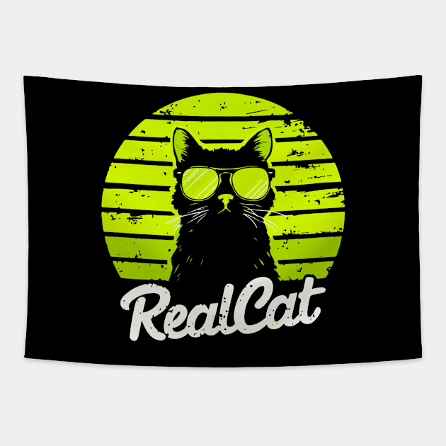 Real Cat Tapestry by timegraf