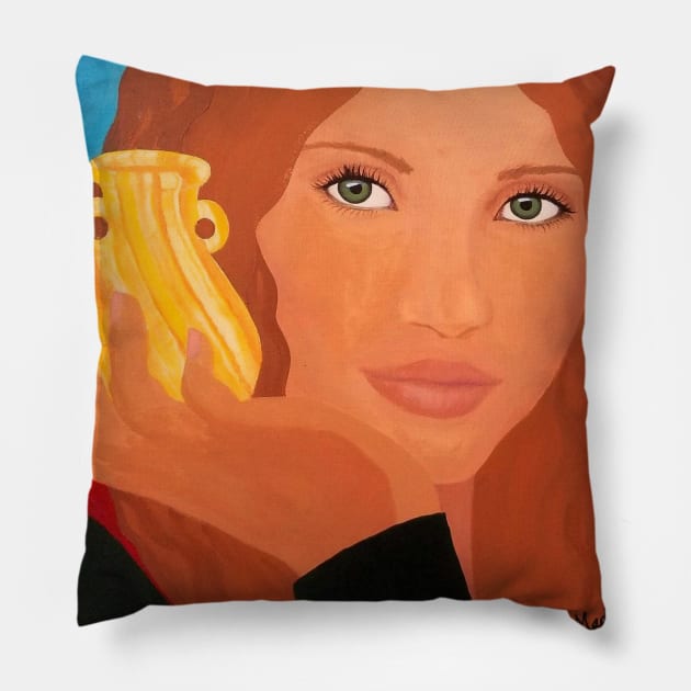 Mary Magdalene our Muse Pillow by Merina Dillon