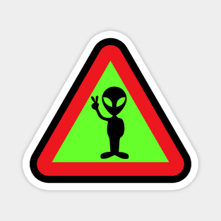 Warning Aliens Magnet