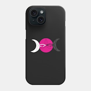 Triple Moon Triple Triquetra Phone Case