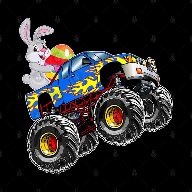 Monster Truck Easter Crushing Easter Easter Egg by maily.art