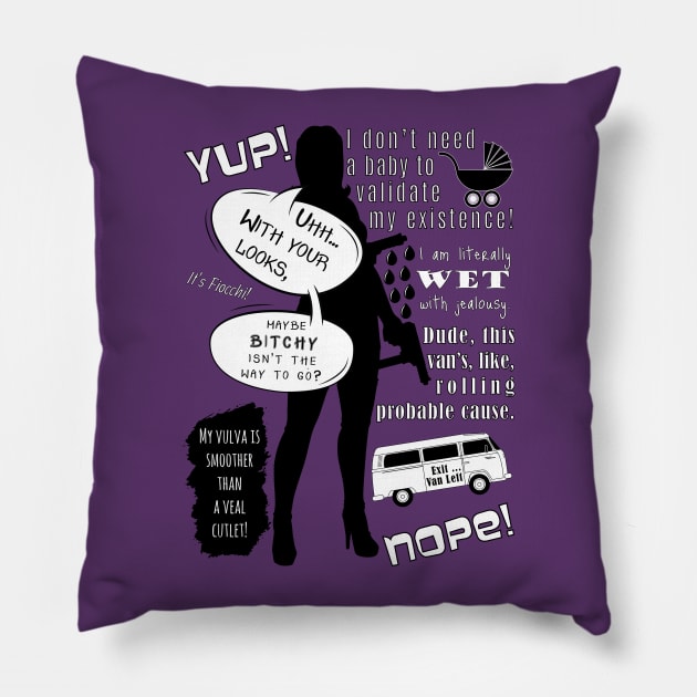 Lana Kane Quotes Pillow by GeekMind