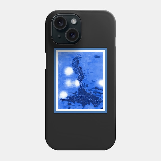 Blue Figure Phone Case by SpieklyArt