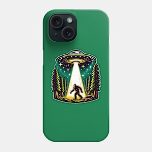 Bigfoot UFO Abduction Phone Case