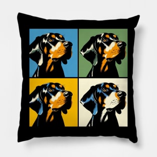 Black and Tan Coonhound Pop Art - Dog Lovers Pillow