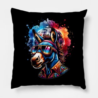 Disco Donkey Pillow