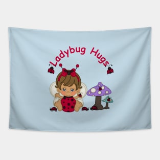 Lady Bug Hugs 2 Tapestry