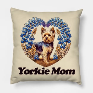 Texas Yorkie Mom Pillow