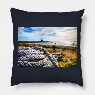 The Holy Island of Lindisfarne Fishing Rope Pillow