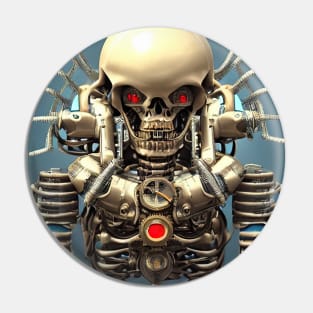 Steampunk skeleton Pin