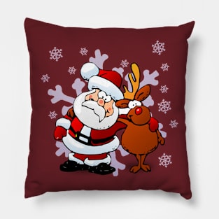 santa claus and henna Pillow