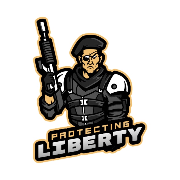 Protecting Liberty by Mega Tee Store