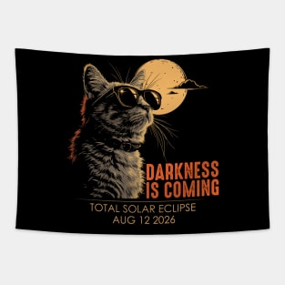 Darkness Is Coming Total Solar Eclipse 2026 Tapestry